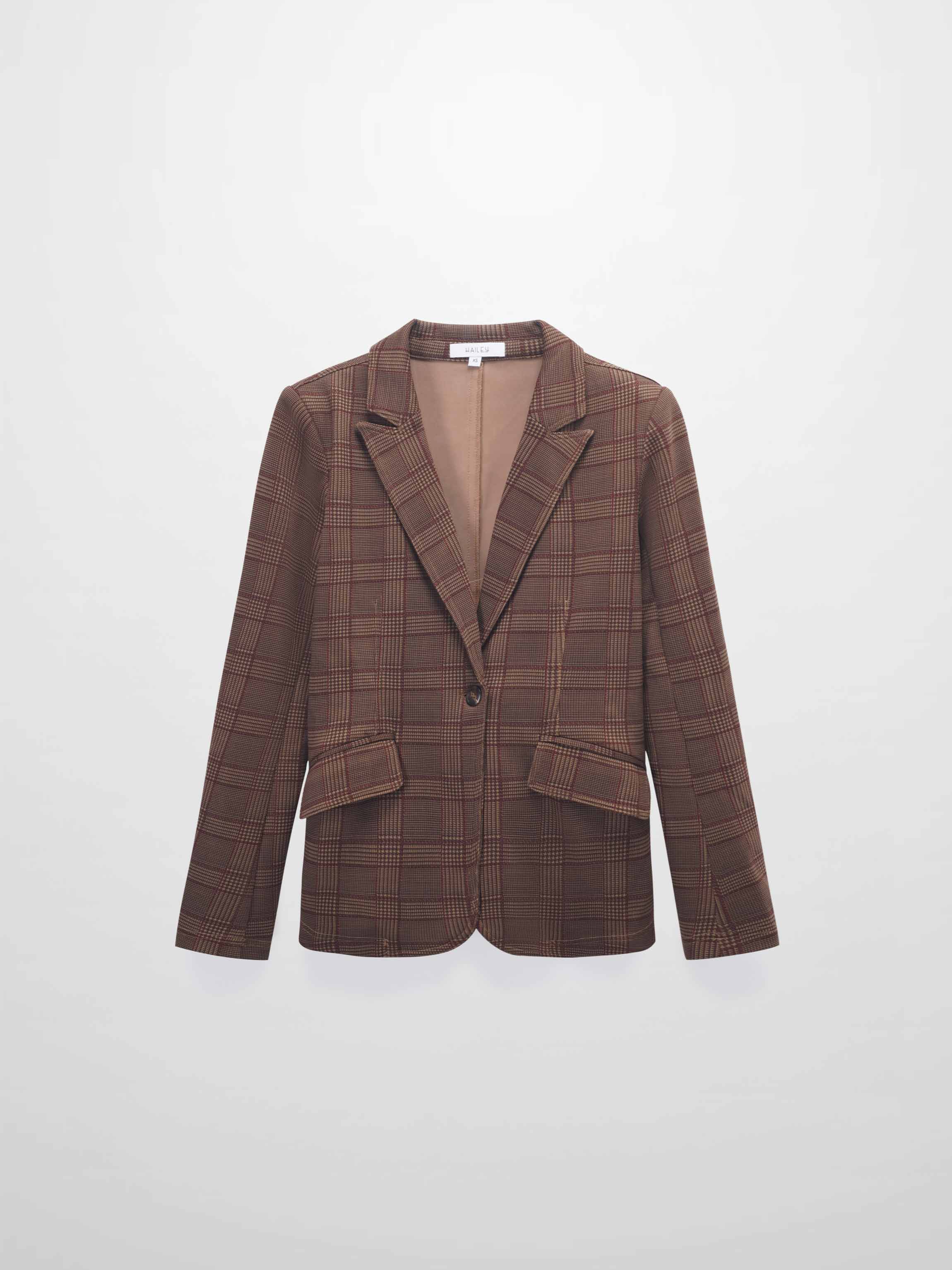 Blazer-Brown Plaid
