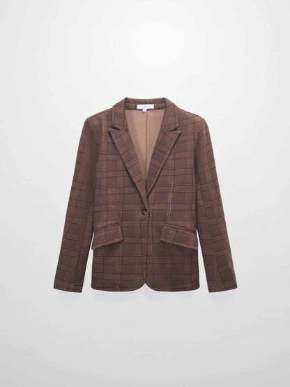 Blazer-Brown Plaid