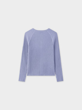 Ribbed Knit Cardigan-Lavender