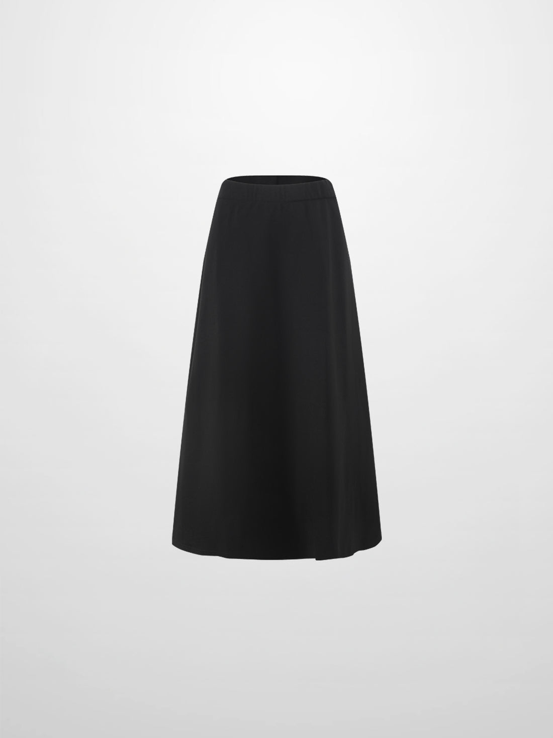 LIGHTWEIGHT 3 PANEL SKIRT-BLACK 23"