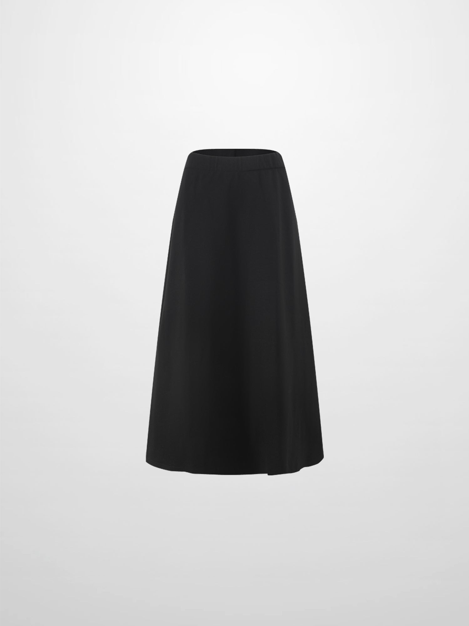 LIGHTWEIGHT 3 PANEL SKIRT-BLACK 23"
