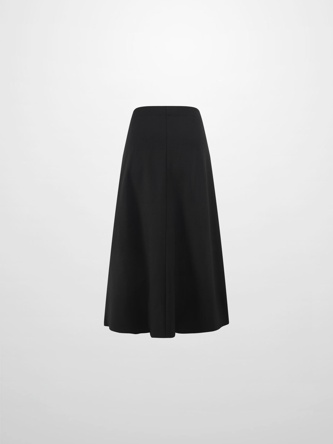 LIGHTWEIGHT 3 PANEL SKIRT-BLACK 23"