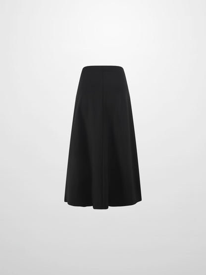 LIGHTWEIGHT 3 PANEL SKIRT-BLACK 23"