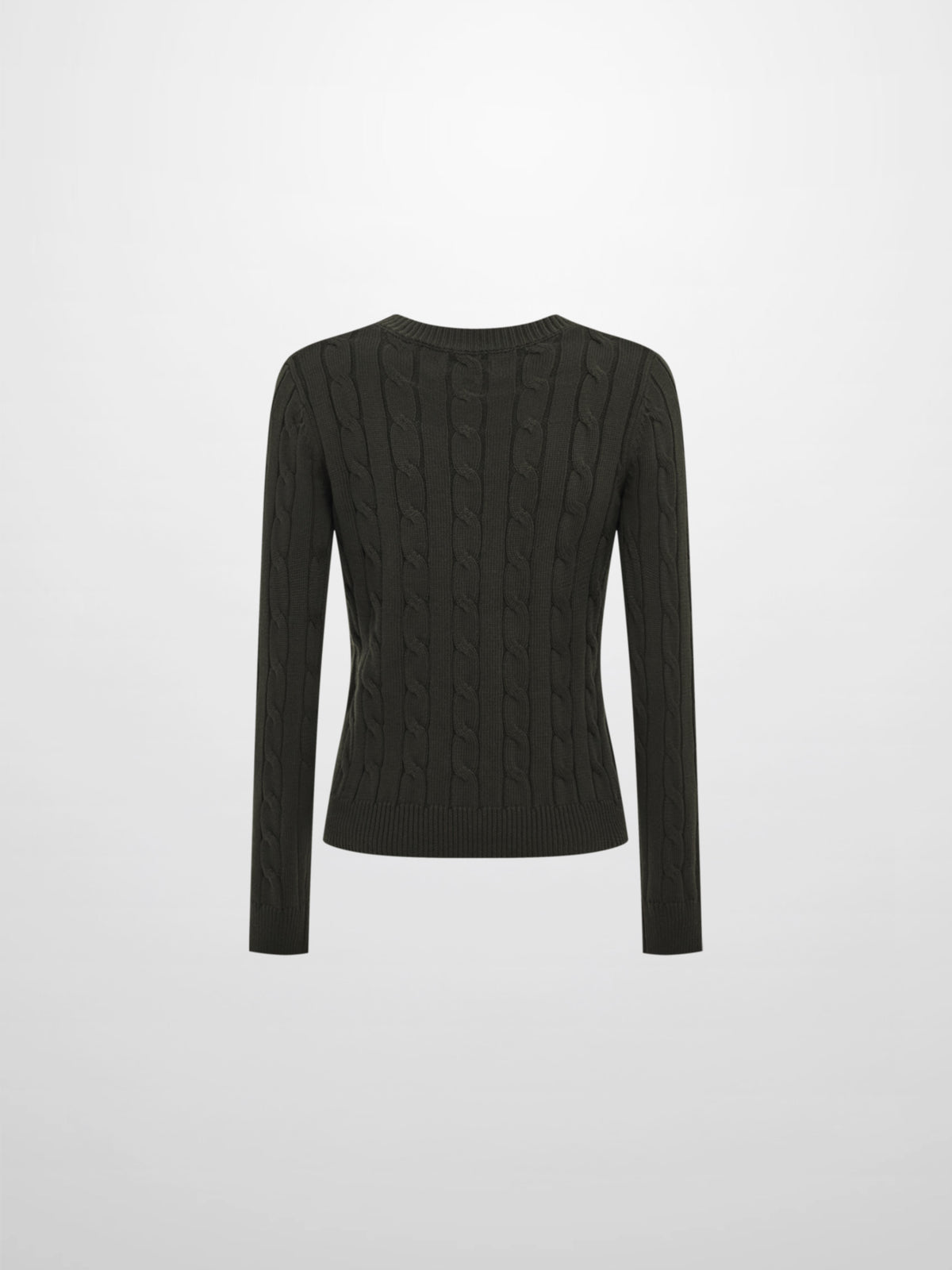 Embossed Cable Sweater - Green