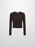 Silk Knit Ribbed Cardigan 17