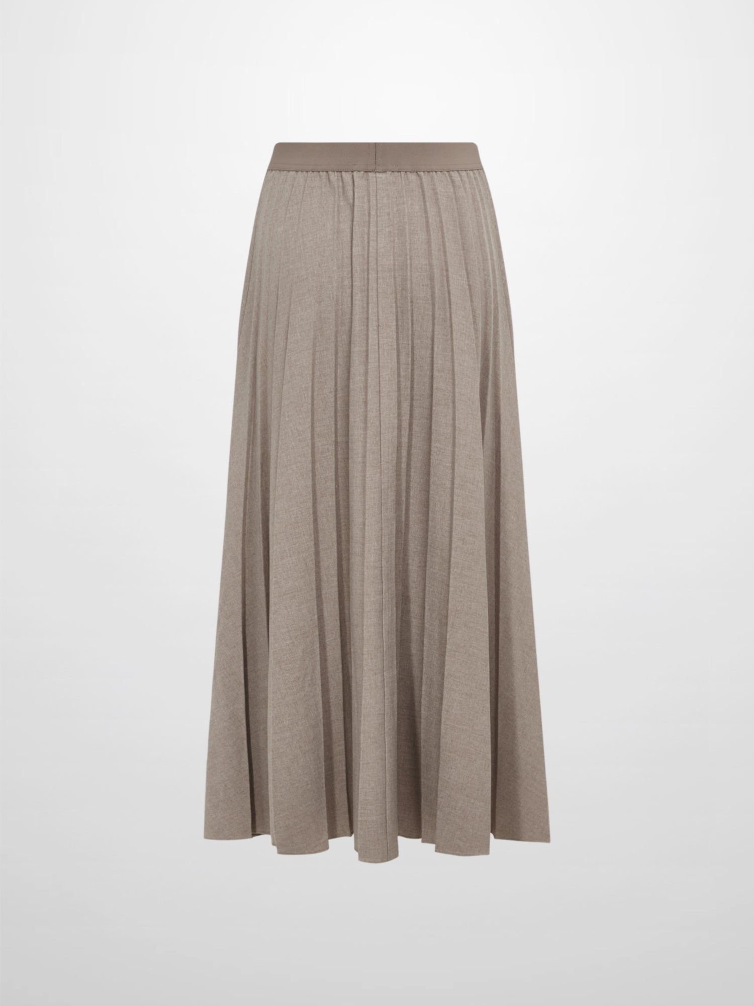 Marni Pleated Skirt 36"- Heathered Taupe