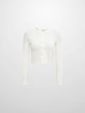 Silk Knit Ribbed Cardigan 17