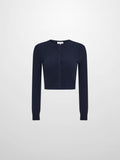 Silk Knit Ribbed Cardigan 17