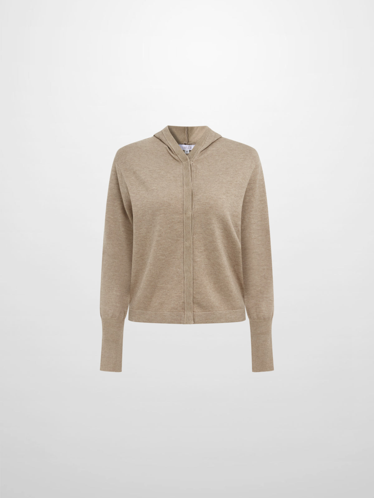 Soft Knit Hoodie Cardigan - Oatmeal
