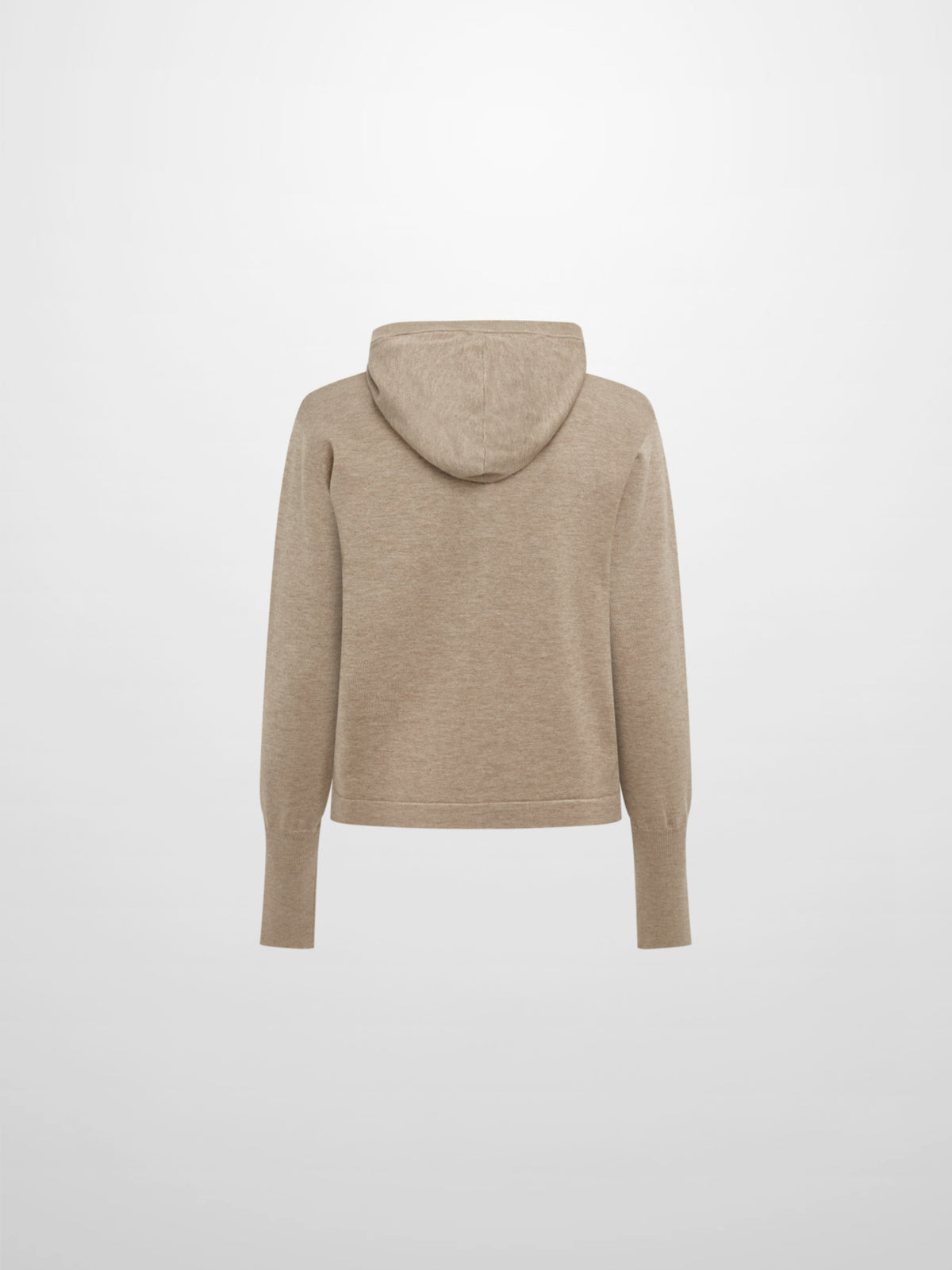 Soft Knit Hoodie Cardigan - Oatmeal