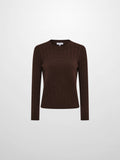Embossed Cable Sweater - Brown