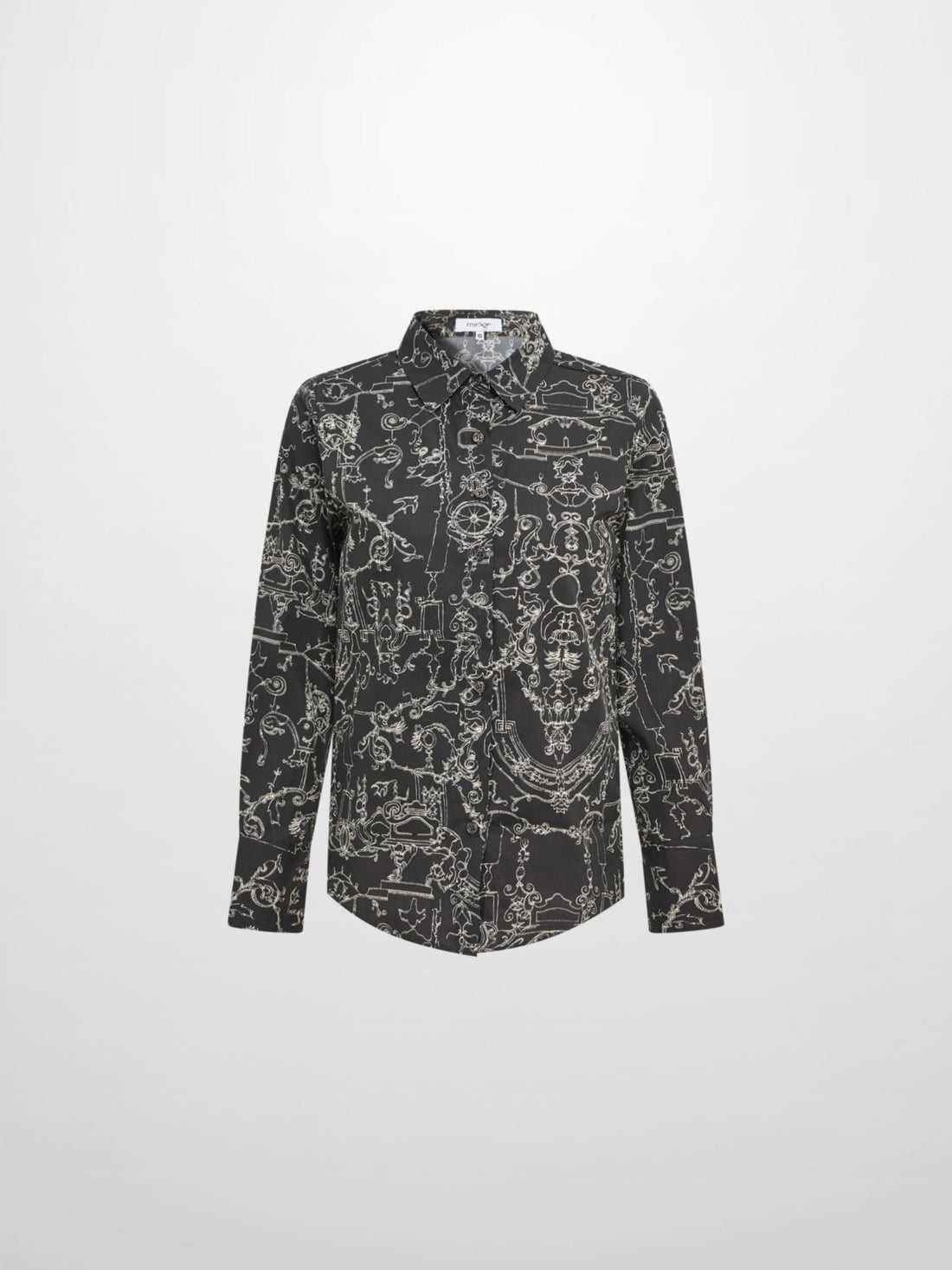 Printed Blouse - Grey