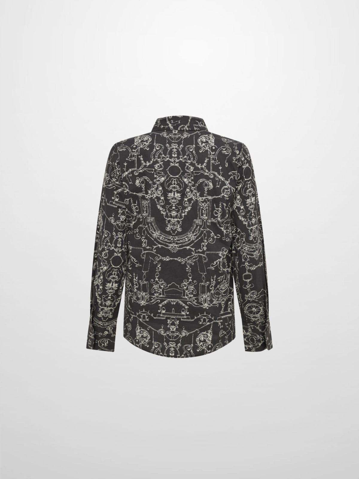 Printed Blouse - Grey