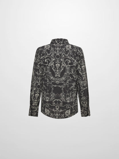 Printed Blouse - Grey