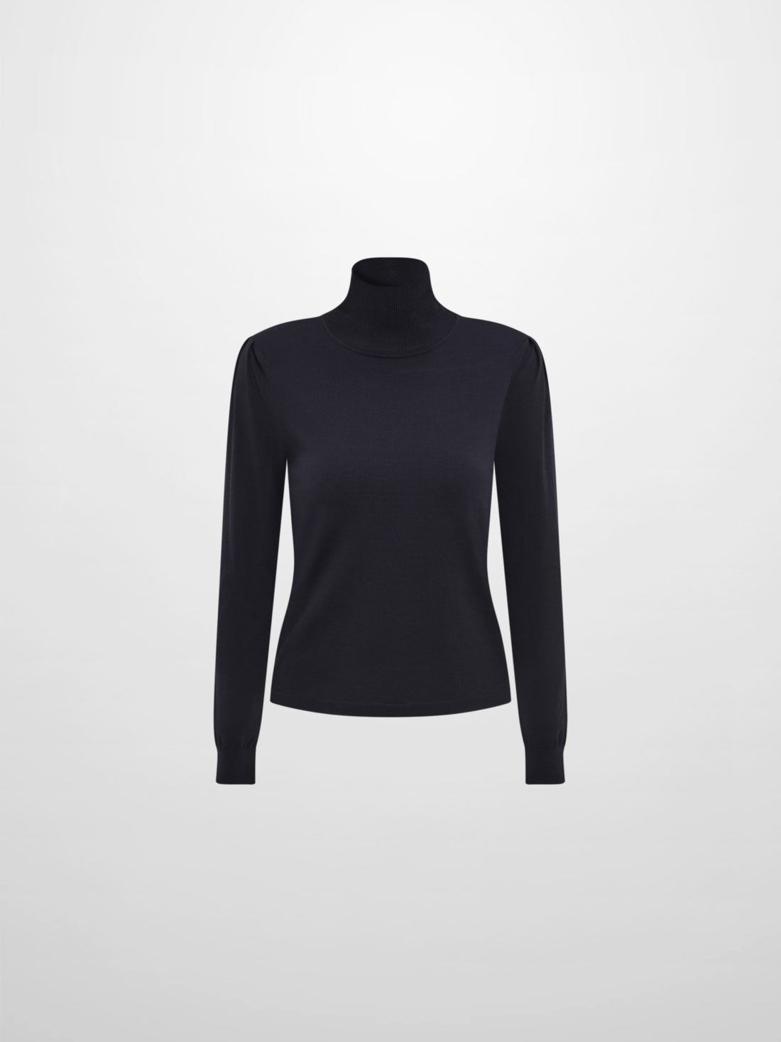 Shoulder Detail Turtleneck - Navy