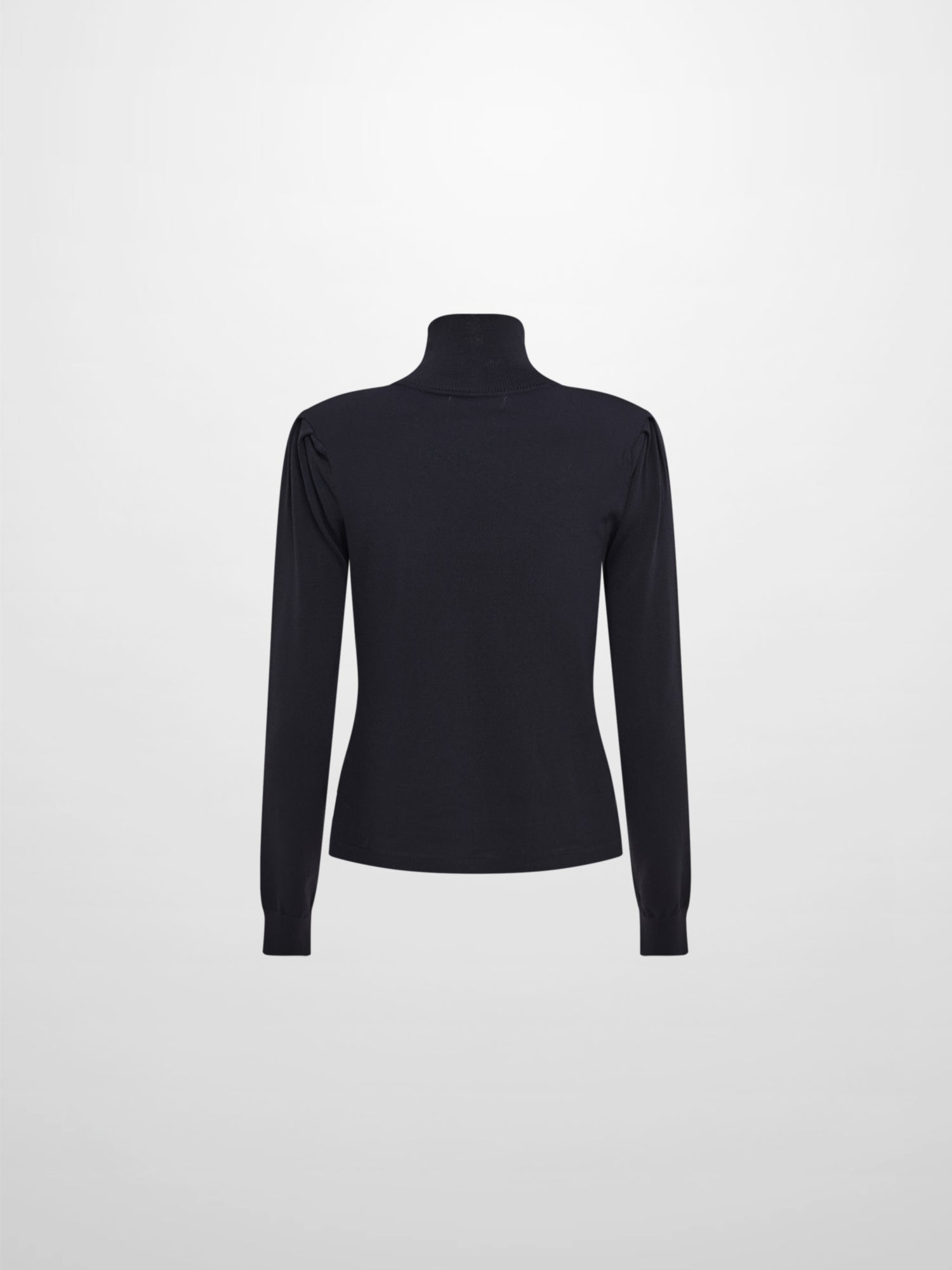 Shoulder Detail Turtleneck - Navy