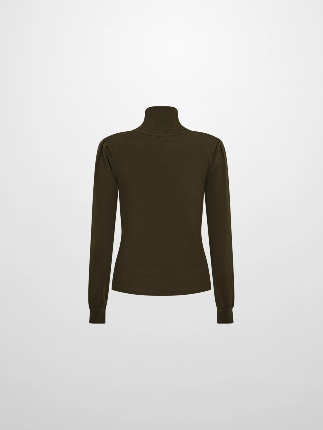 Shoulder Detail Turtleneck - Olive