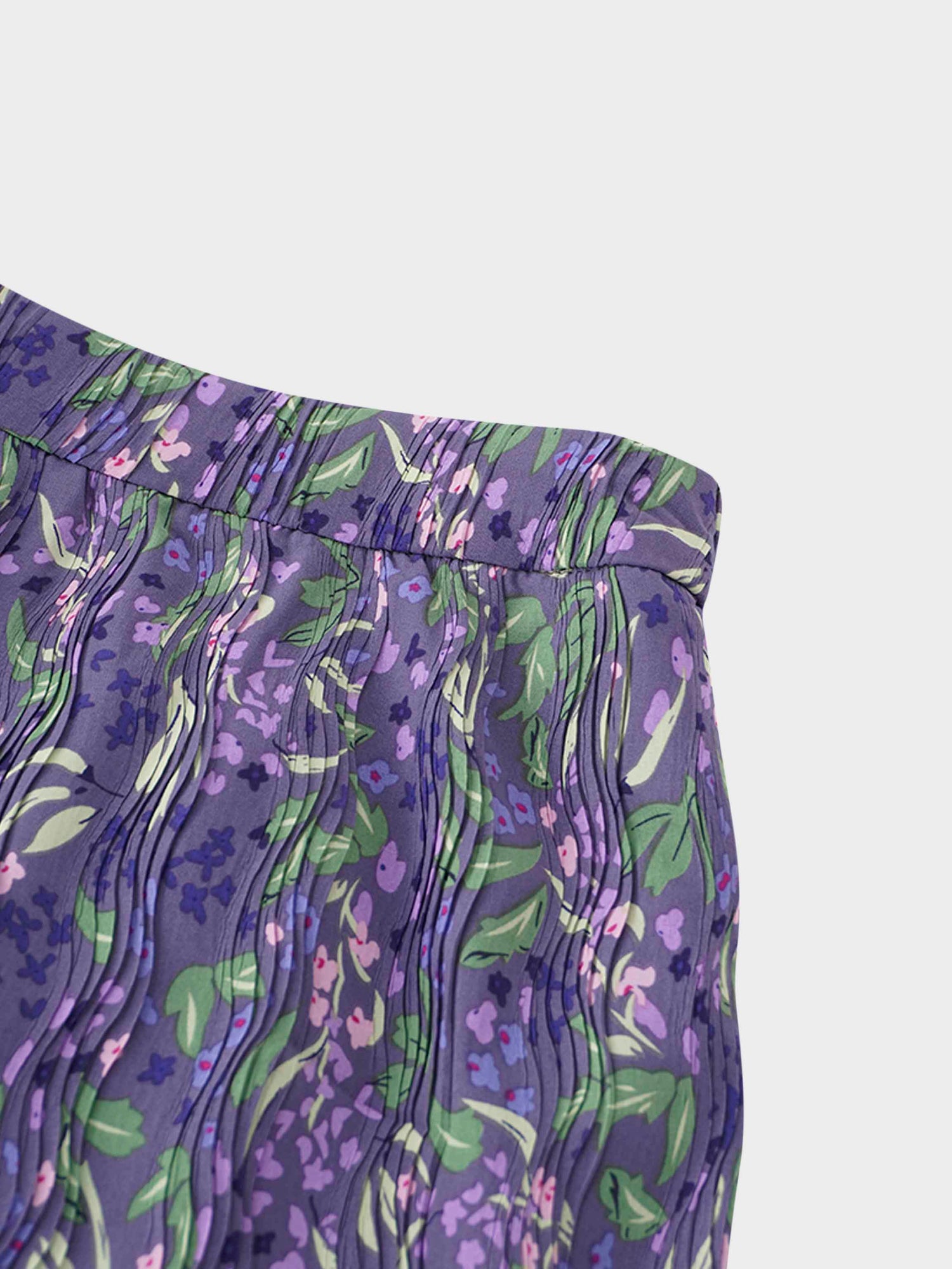 Layered Pintuck Pleated Skirt-Lavender Blossom