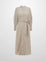 SOFTRIBBED SHIRT DRESS OATMEAL