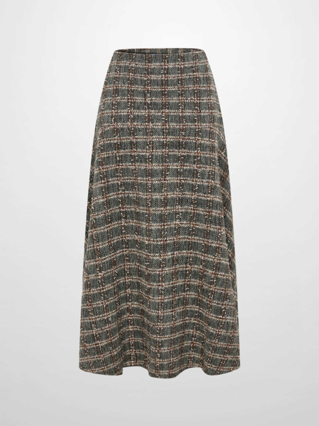 Boucle Yoke Circle Skirt - Grey