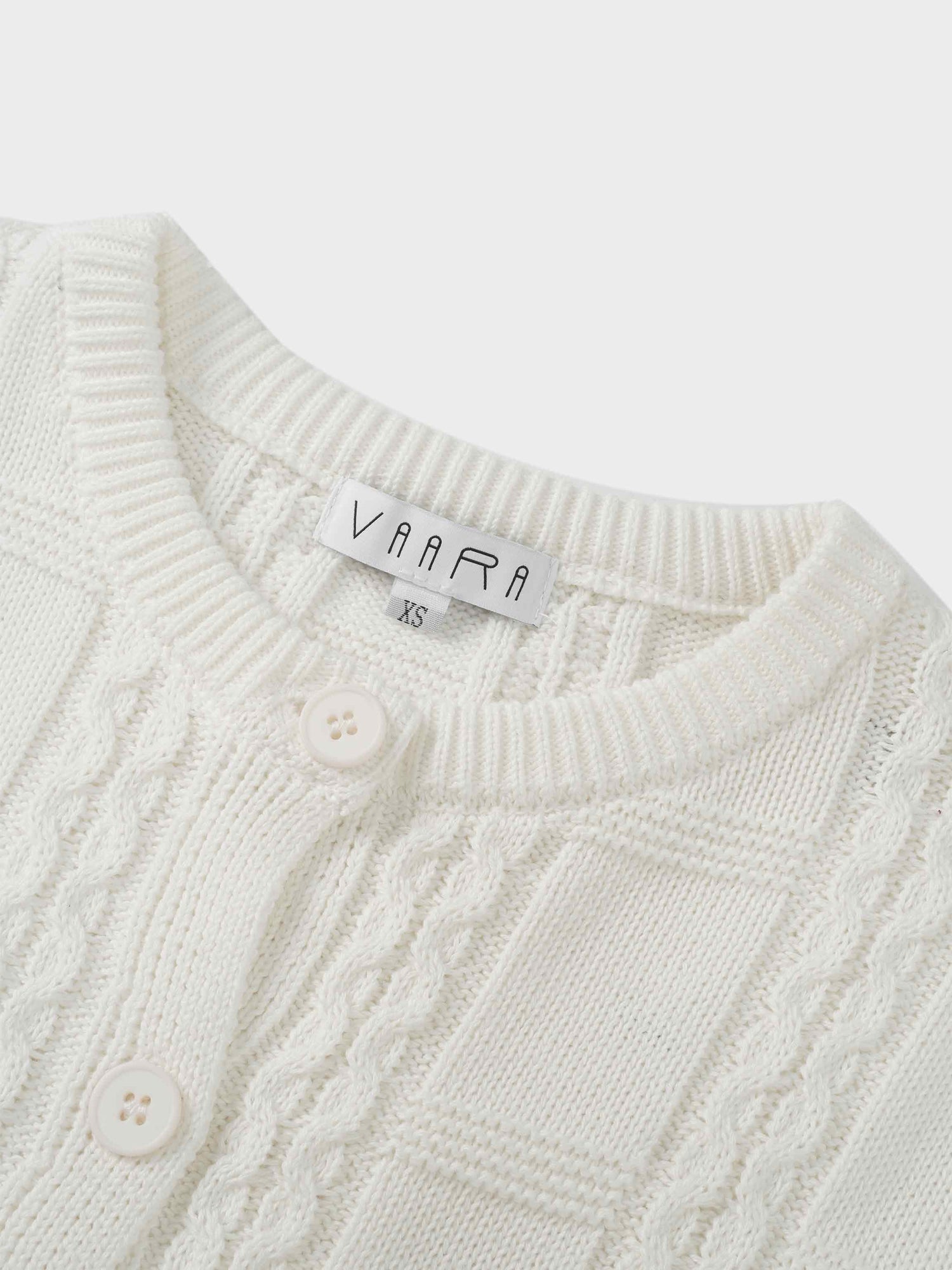 Cable Design Cardigan-Ivory