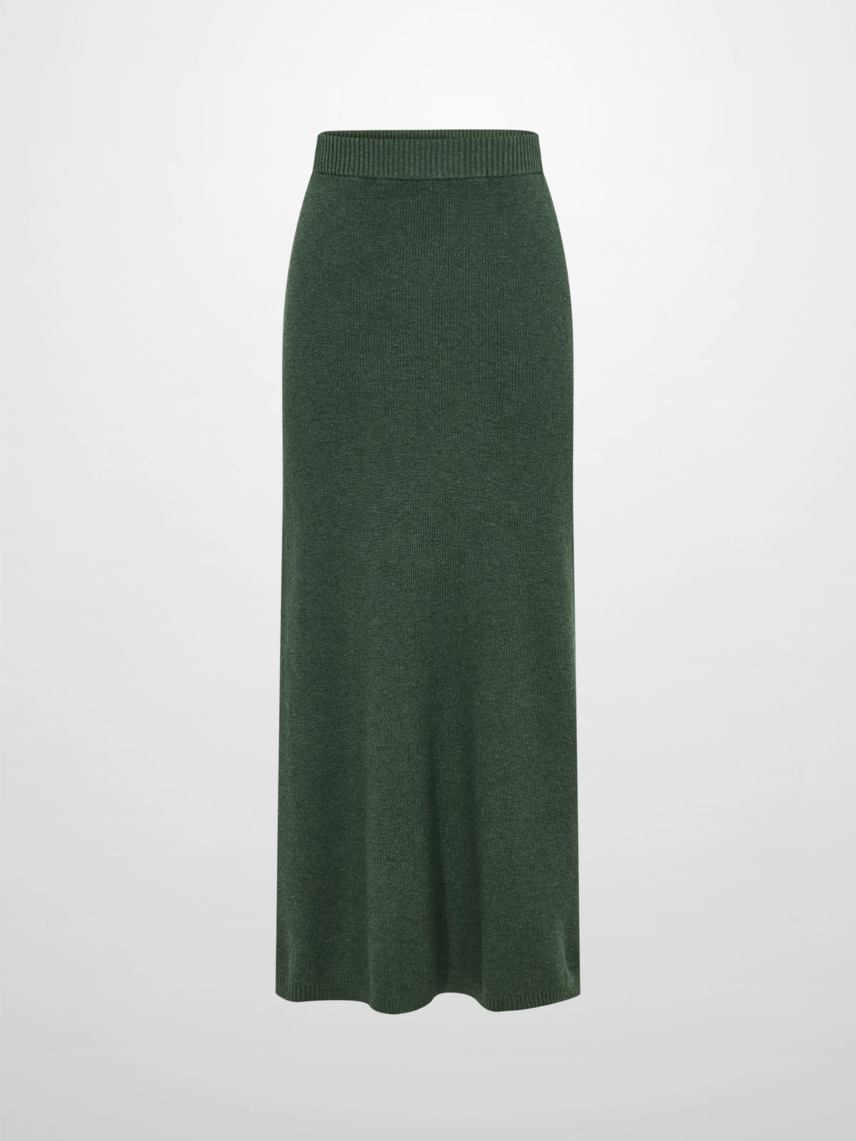 Knit A-Line Skirt - Green