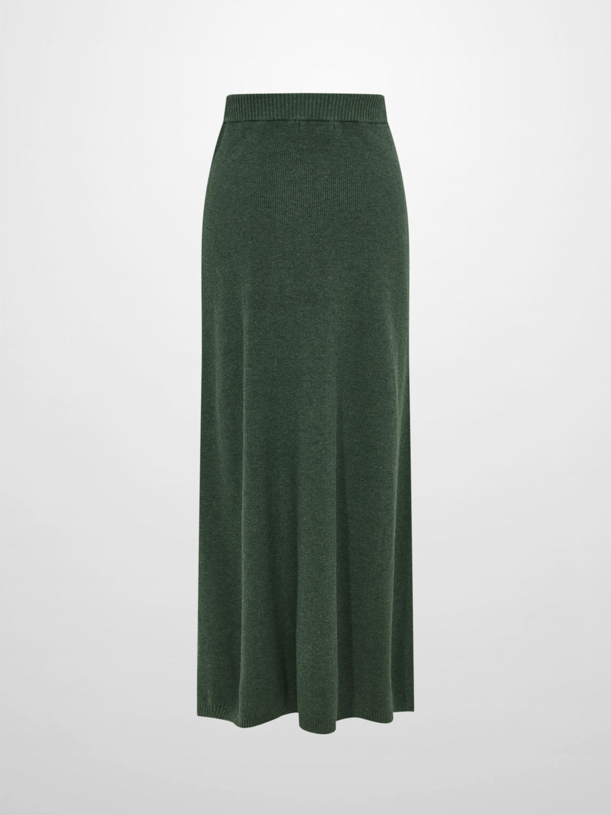 Knit A-Line Skirt - Green
