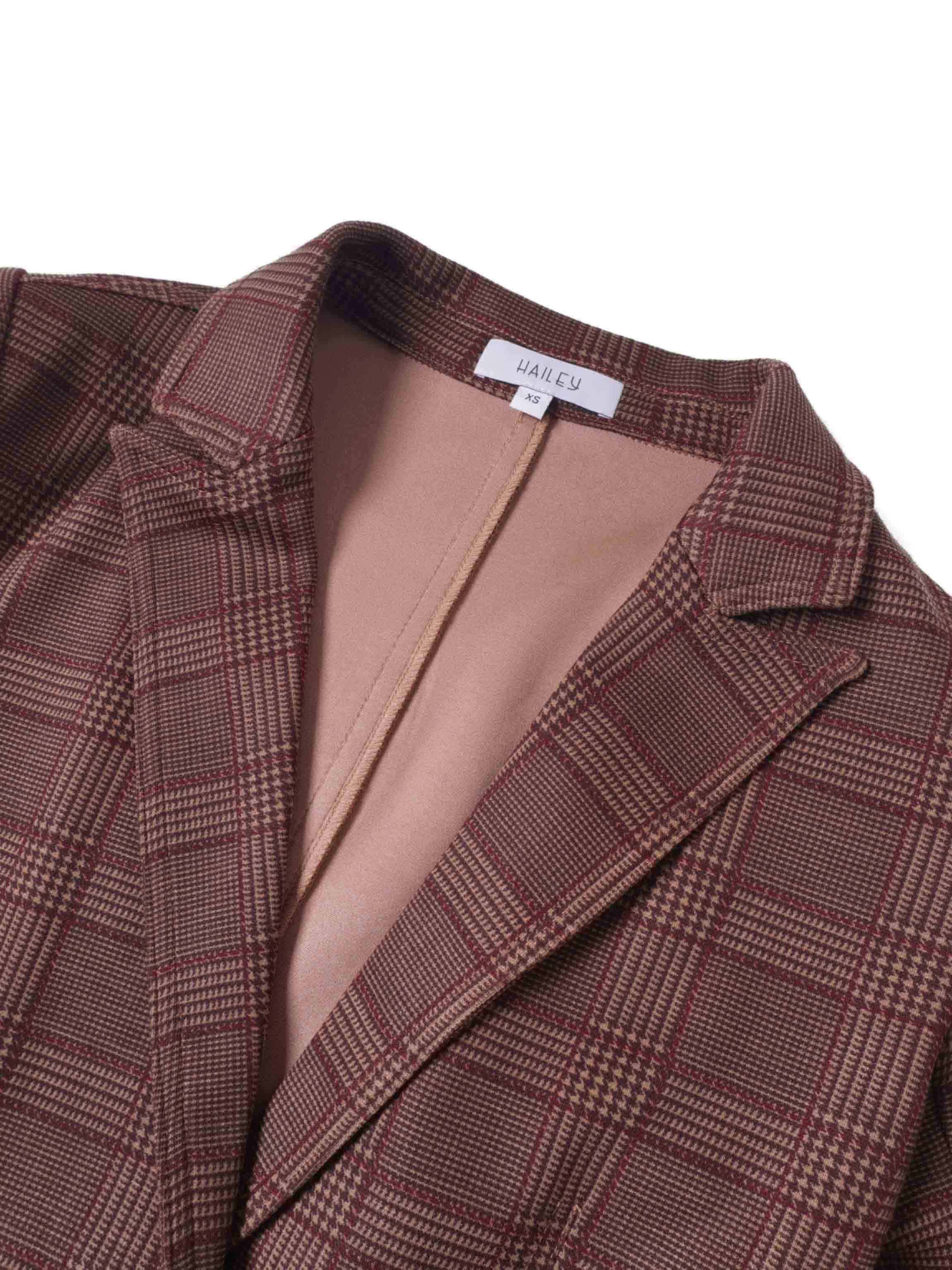 Blazer-Brown Plaid