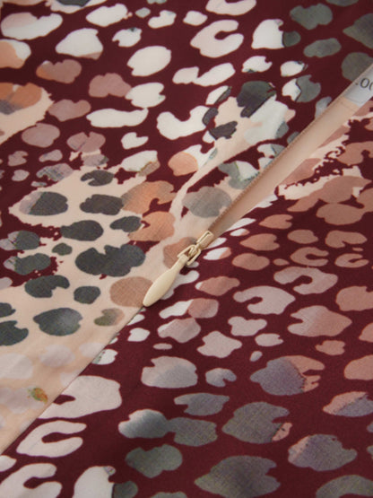 High Low Belted Dress-Animal Print