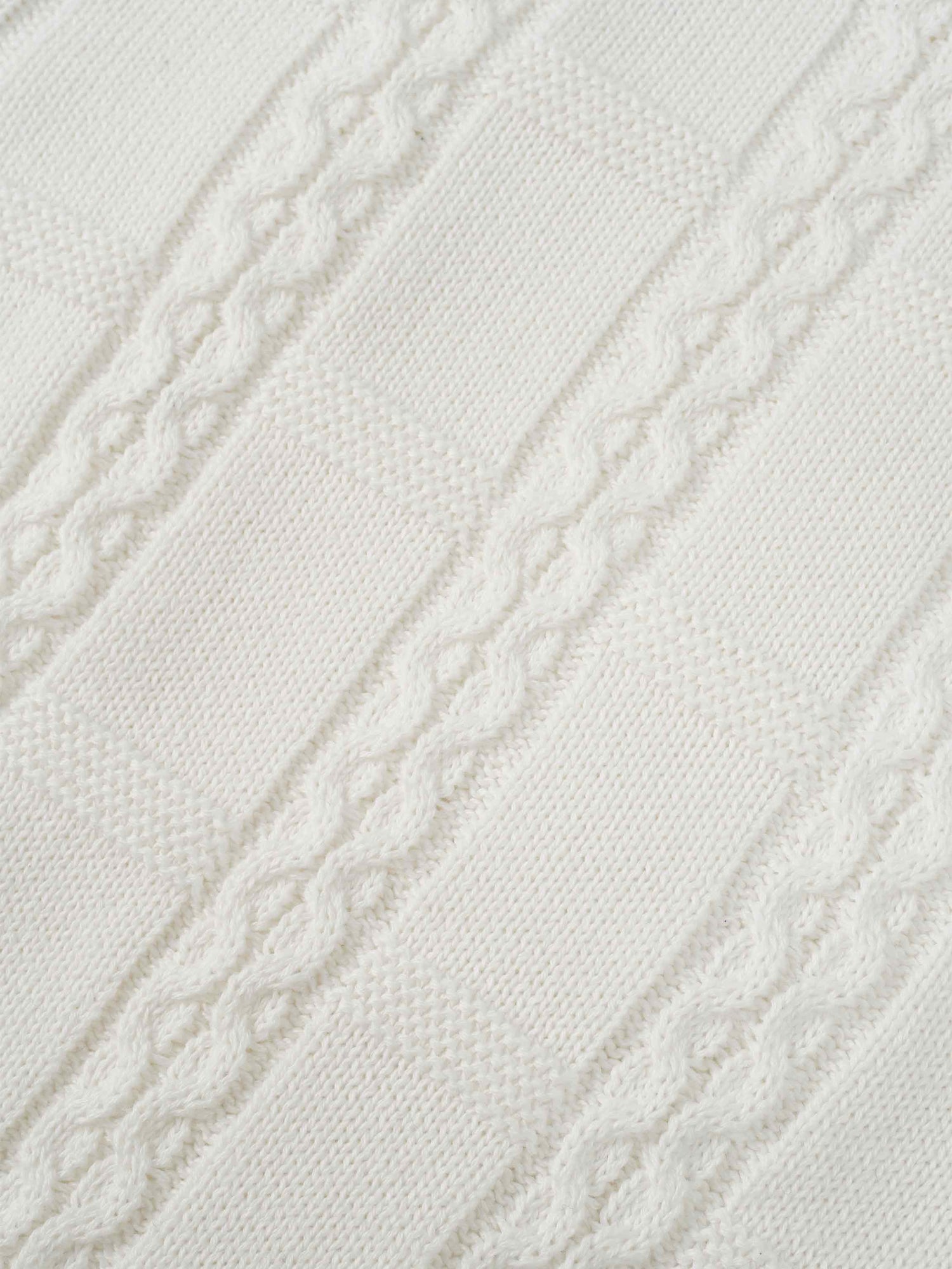 Cable Design Cardigan-Ivory