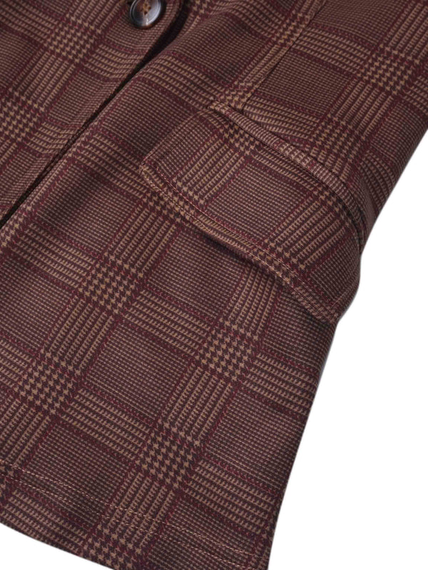 Blazer-Brown Plaid