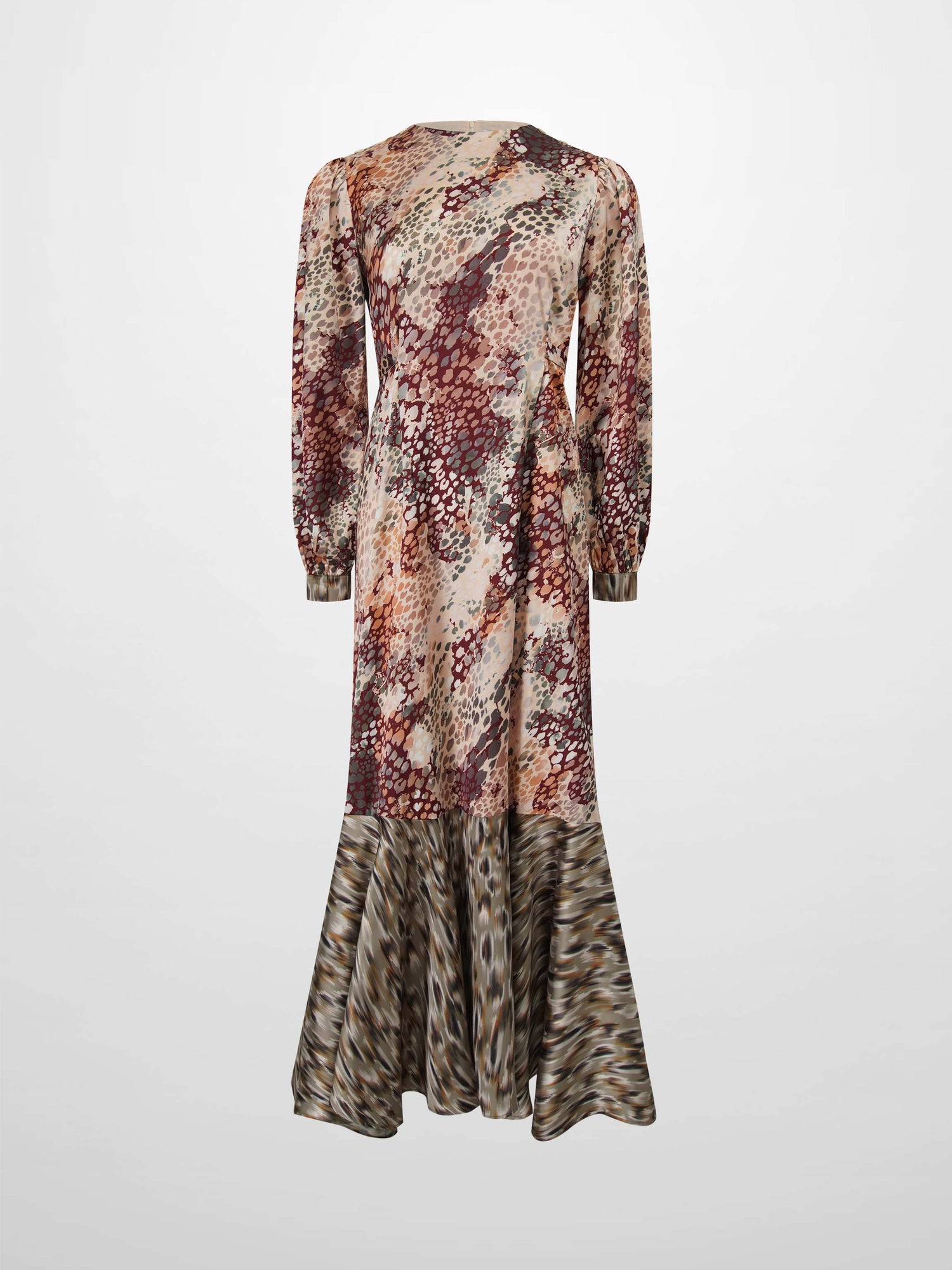 High Low Belted Dress-Animal Print