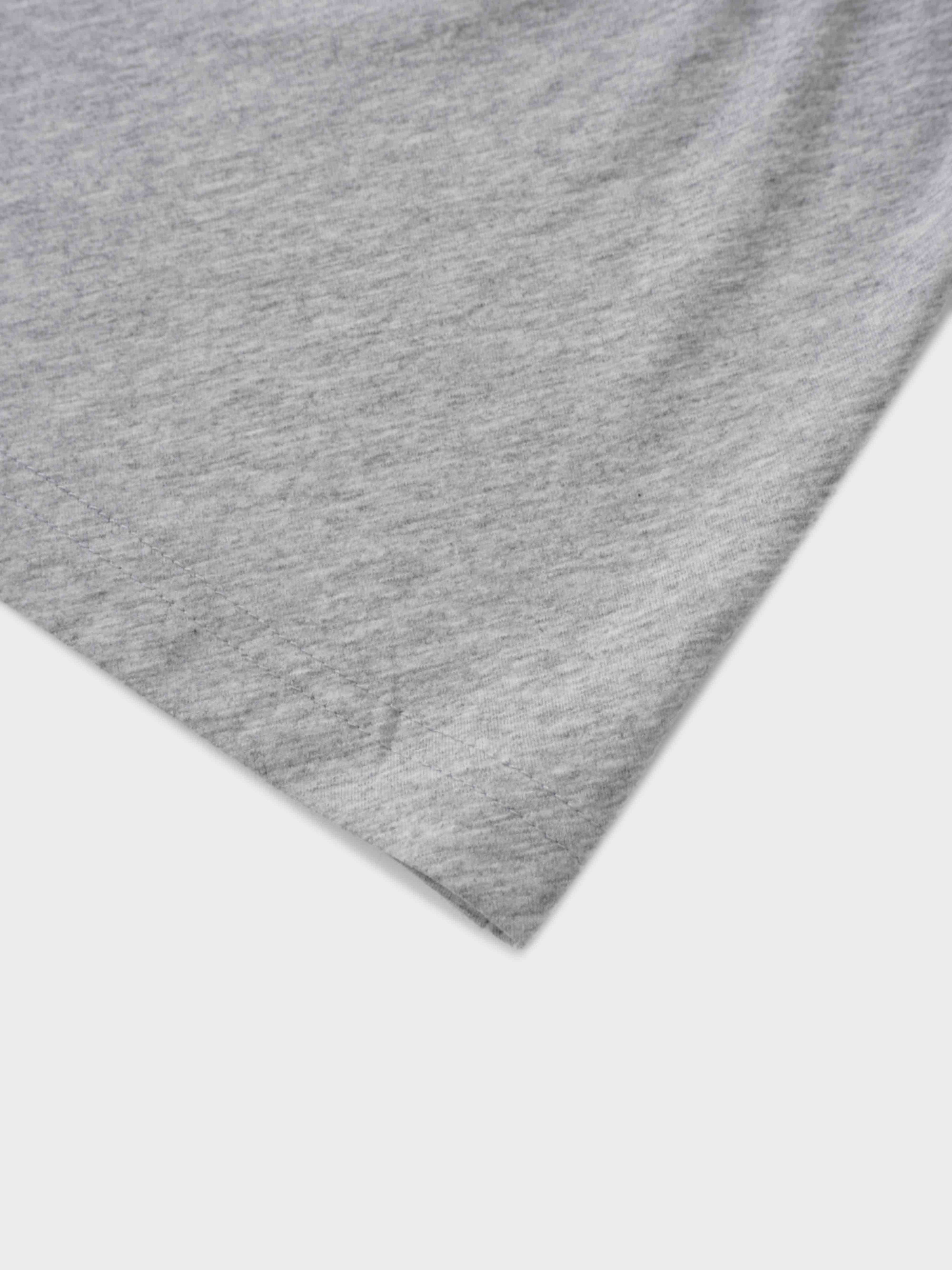 Side Tie T-Shirt-Heathered Grey