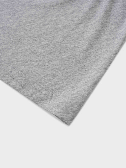 Side Tie T-Shirt-Heathered Grey