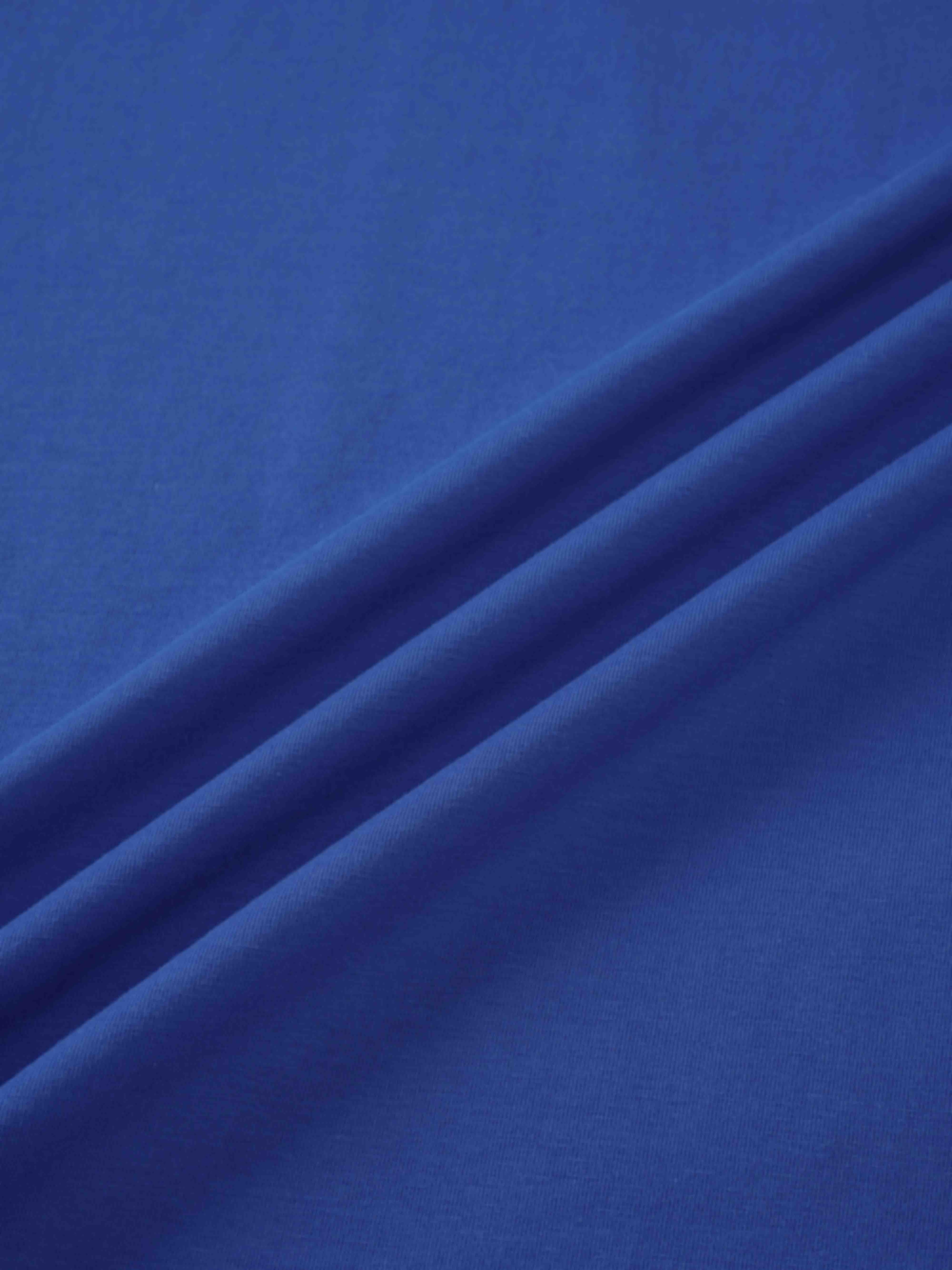 Cropped Boxy Tee-Cobalt