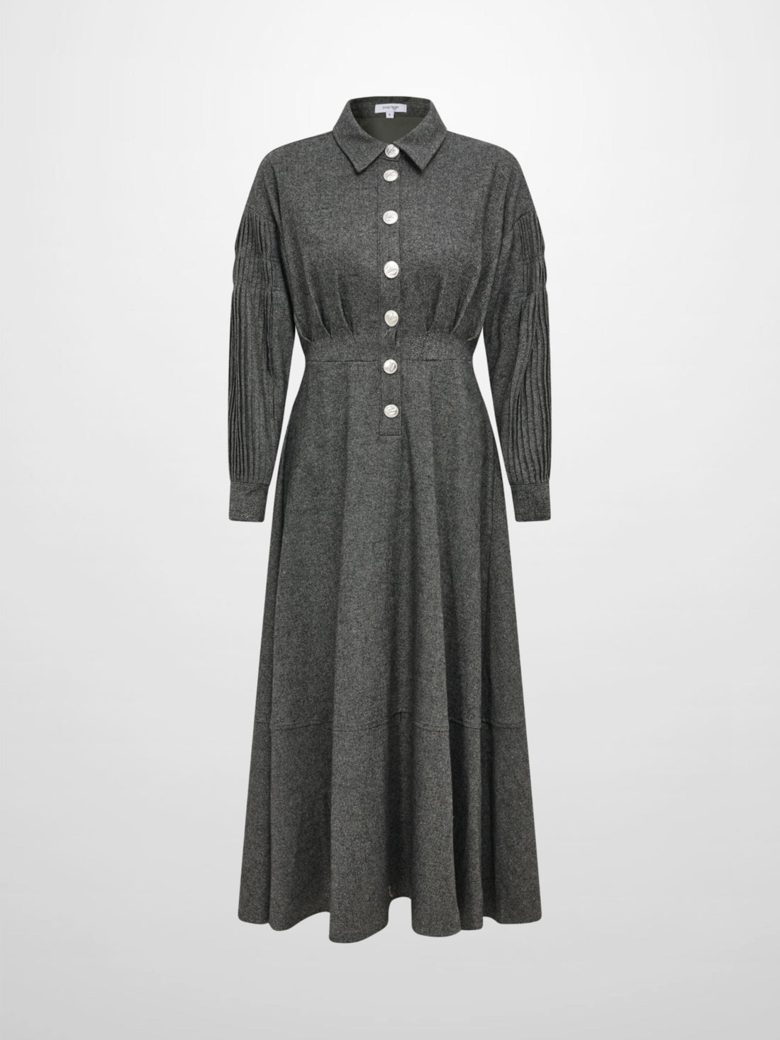 Herringbone Sparkle Dress- Grey