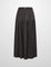STITCHEDPOCKET YOKE PLEAT SKIRT HEATHERED GREY