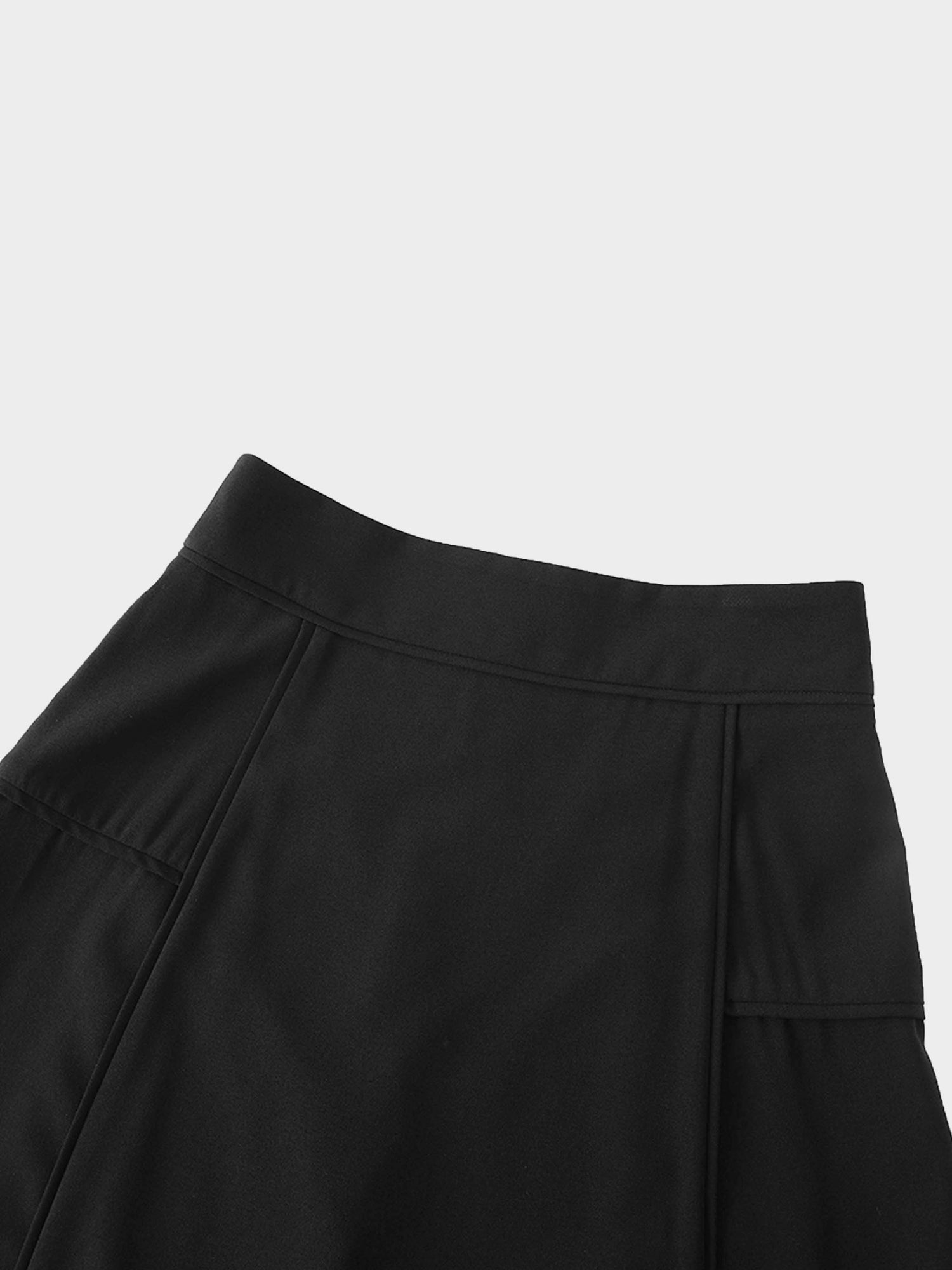 Bottom Flare Skirt-Black