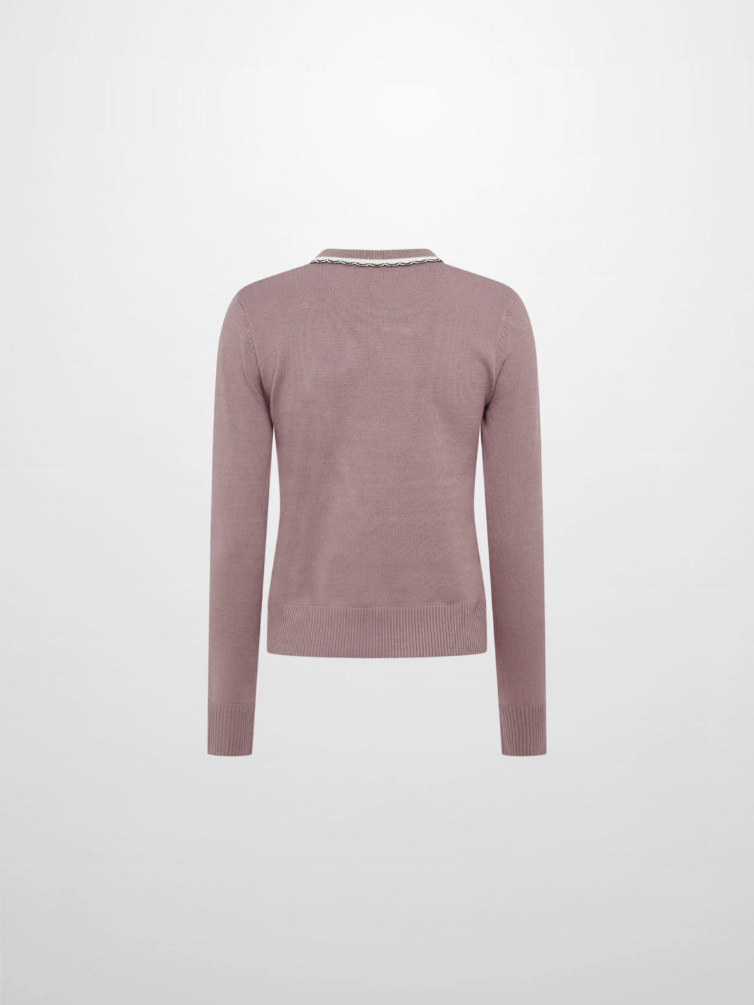 Ribbon Bow Sweater - Mauve/Taupe