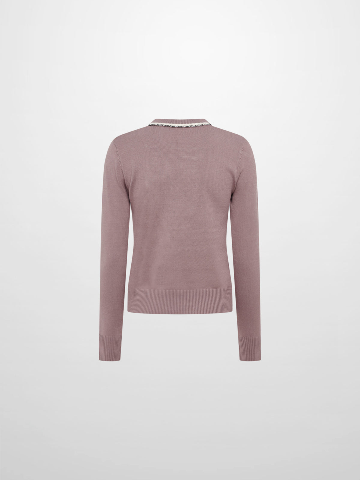 Ribbon Bow Sweater - Mauve/Taupe