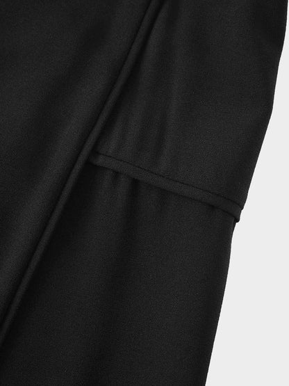Bottom Flare Skirt-Black