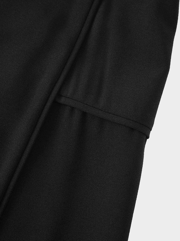 Bottom Flare Skirt-Black