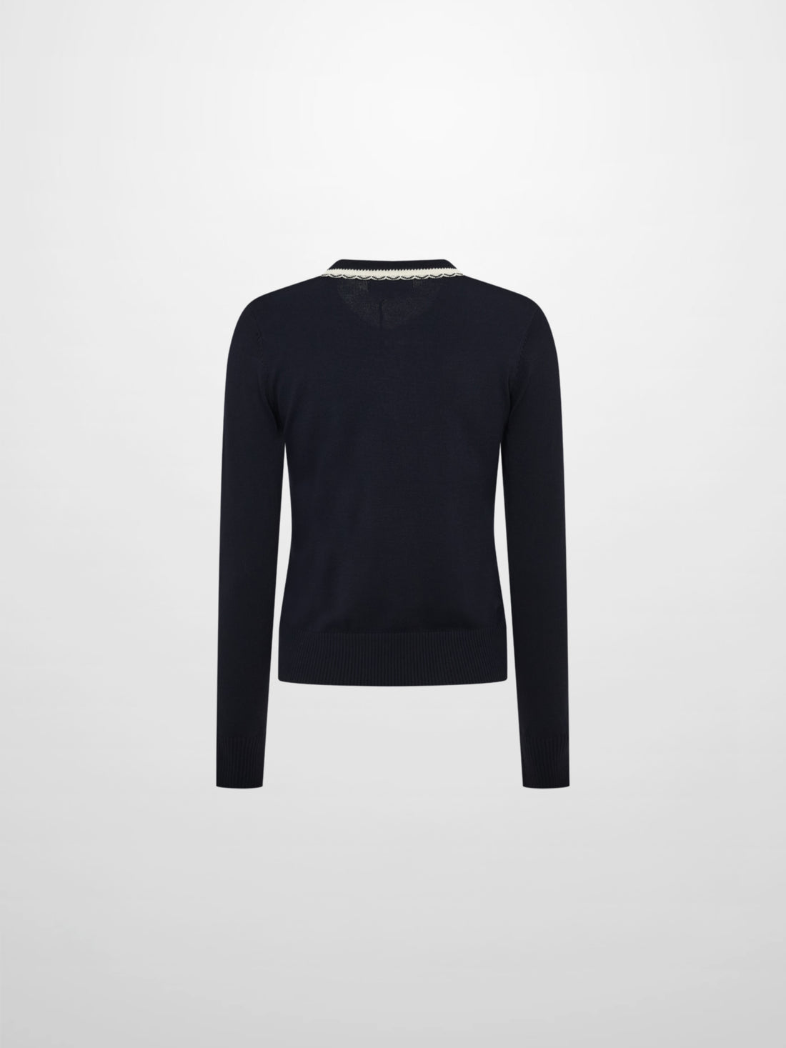 Ribbon Bow Sweater - Navy