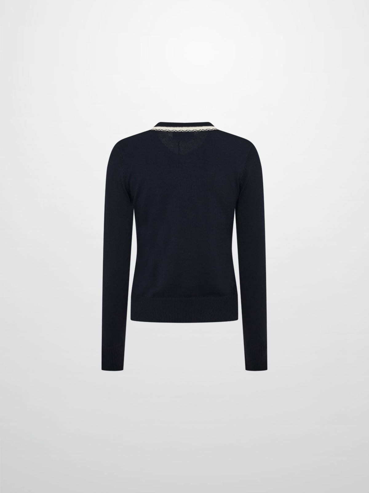 Ribbon Bow Sweater - Navy