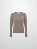 Basic Knit Crew Sweater - Warm Taupe