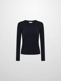 Basic Knit Crew Sweater - Navy