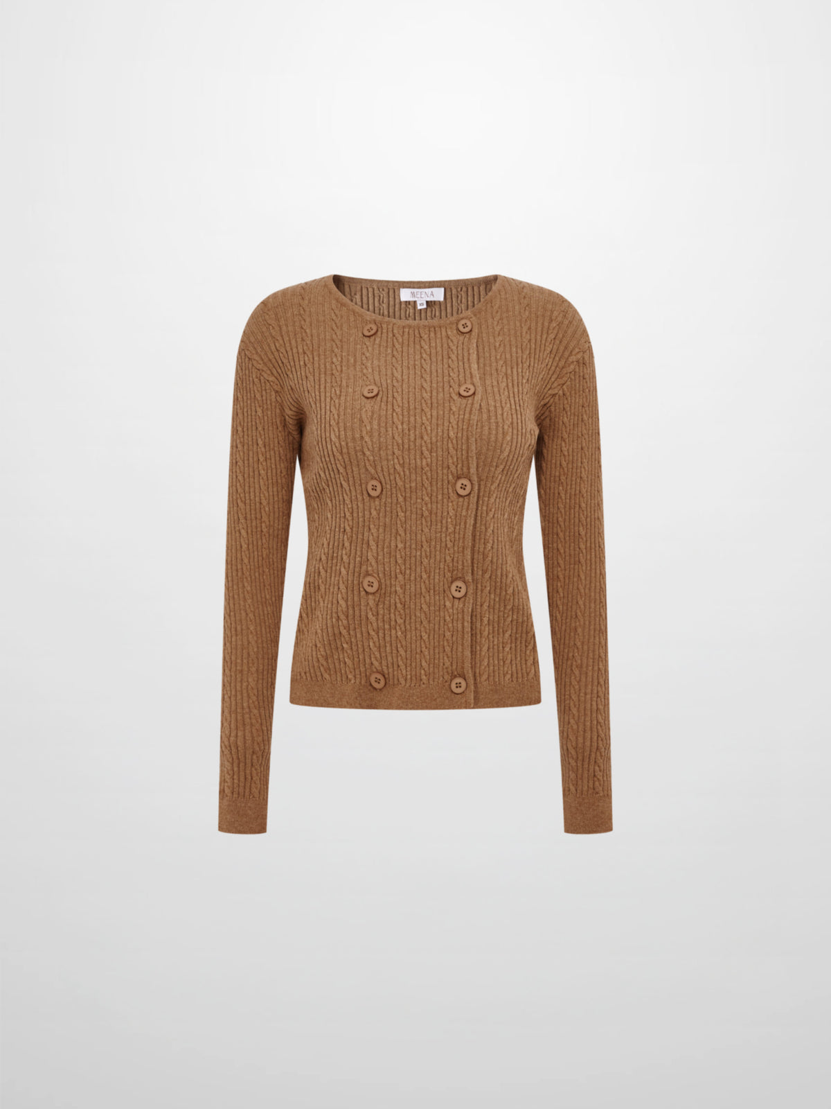 Double Breasted Cardigan - Camel