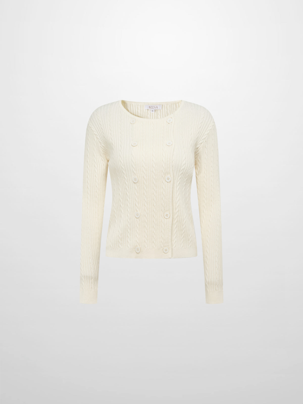 Double Breasted Cardigan - Cream