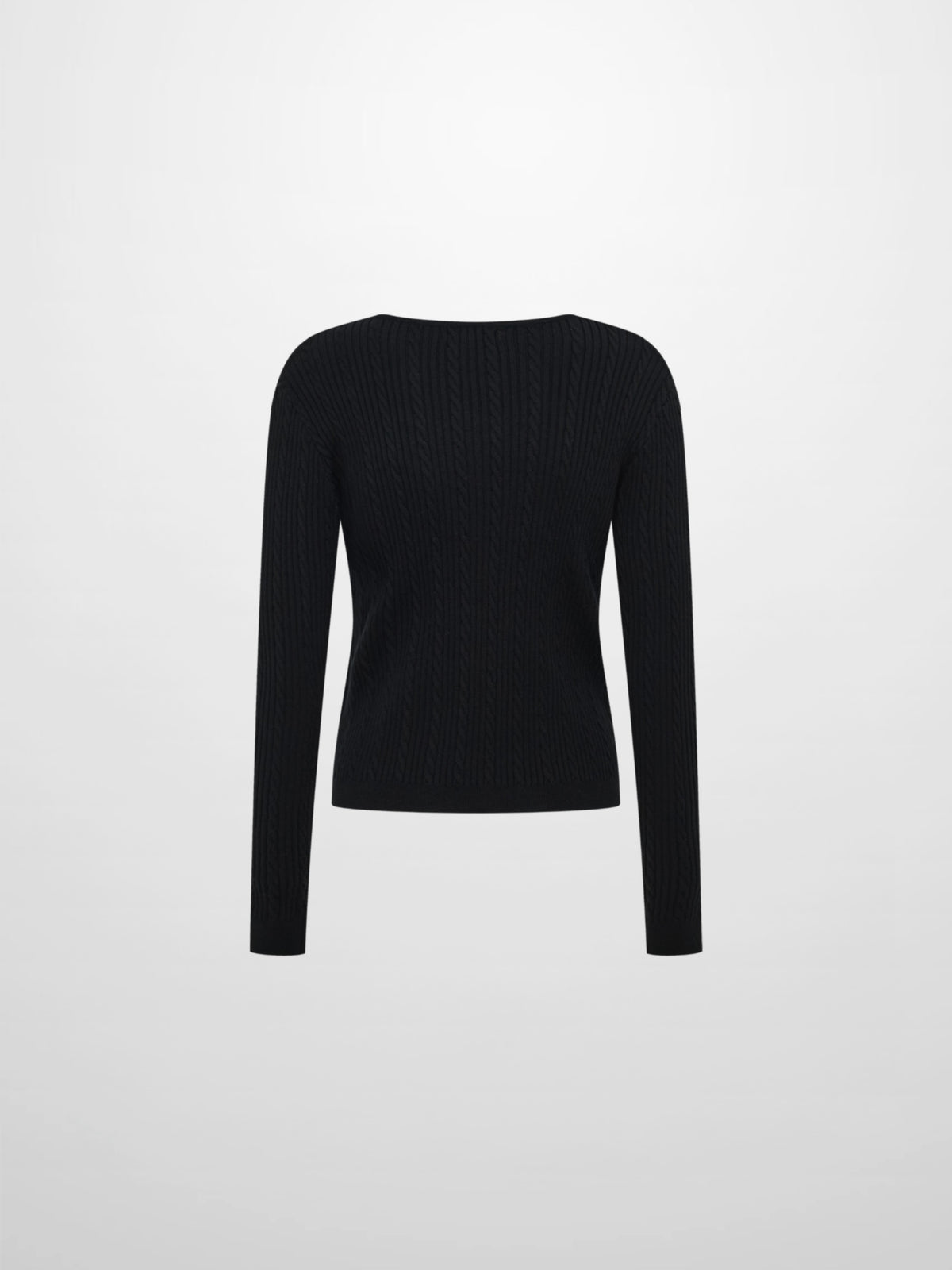 Double Breasted Cardigan - Black