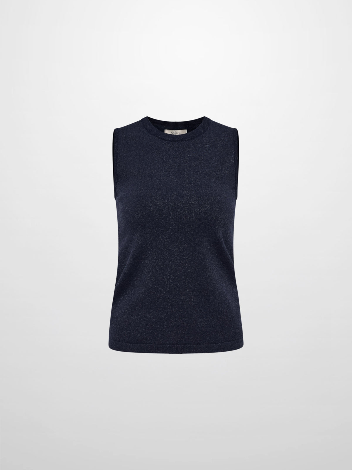 Lurex Sleeveless Top - Blue
